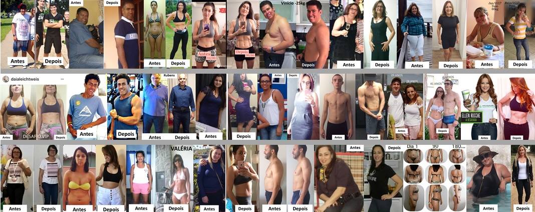 antes e depois